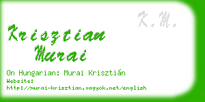 krisztian murai business card