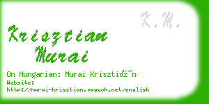 krisztian murai business card